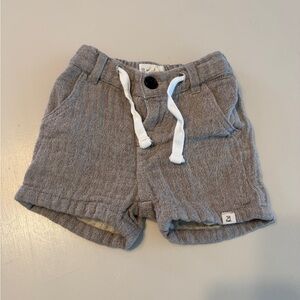 Me & Henry / Tan Gauze 3-6mo Shorts